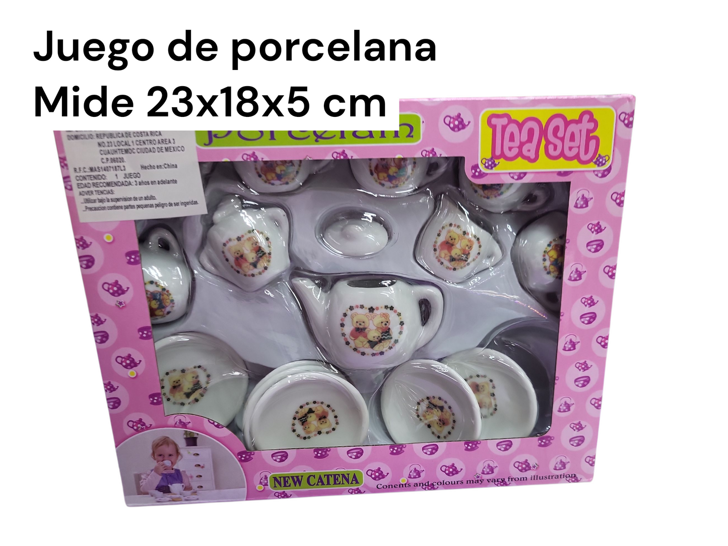Juego de te de porcelana