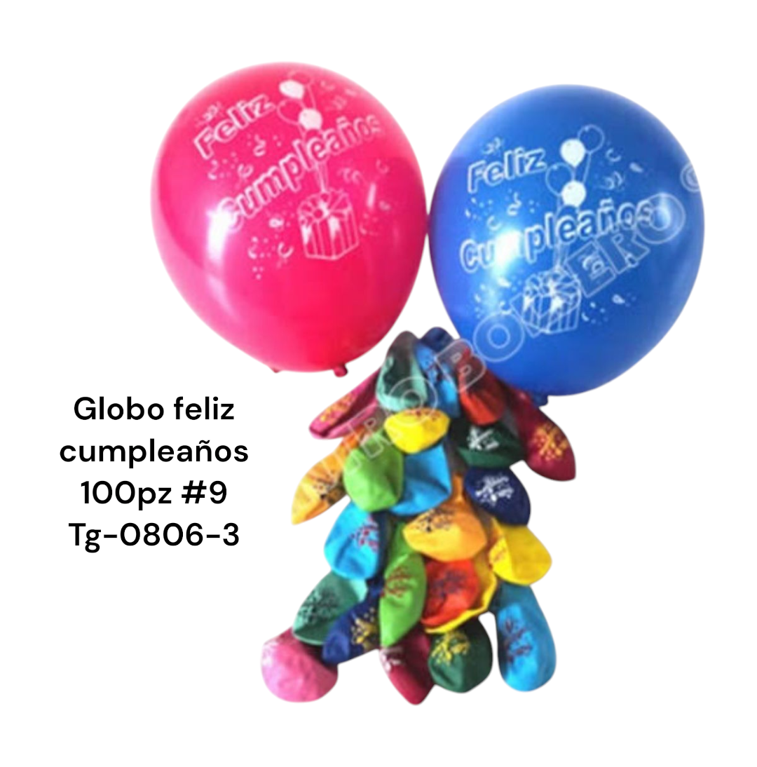 Globo feliz cumple tg-0806-3