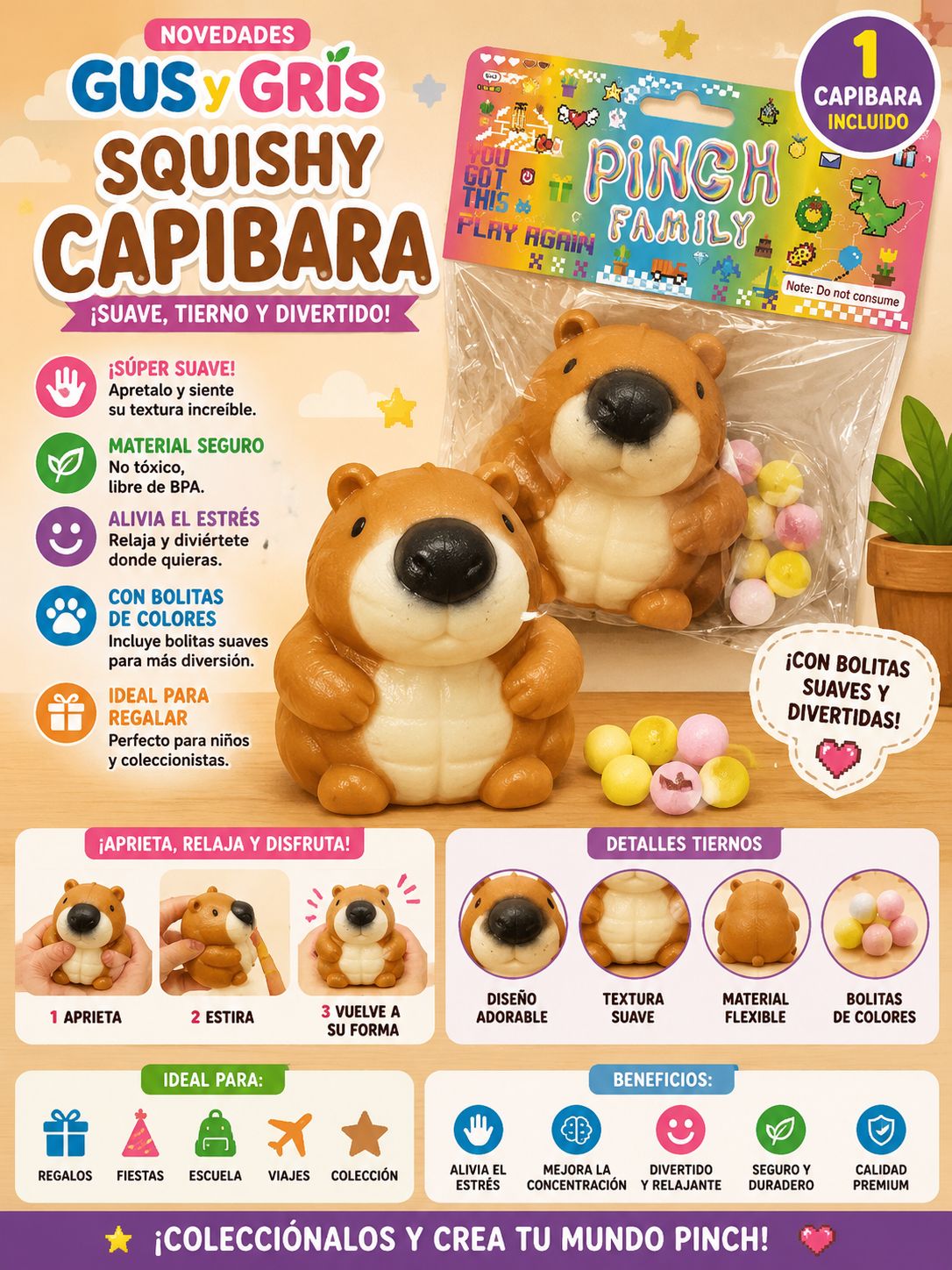 squisy capibara fortachon