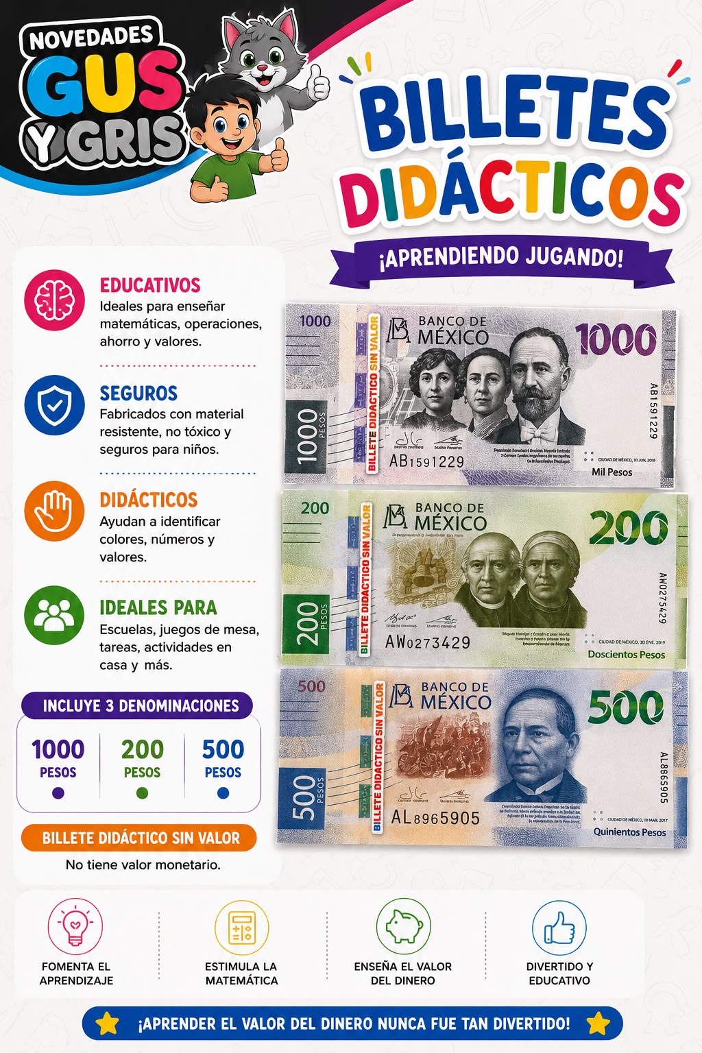 Billete mediano