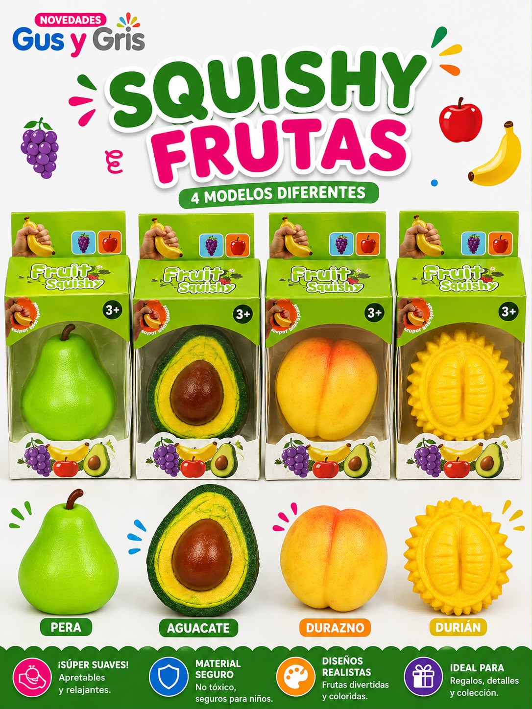 squisy frutas aguacates
