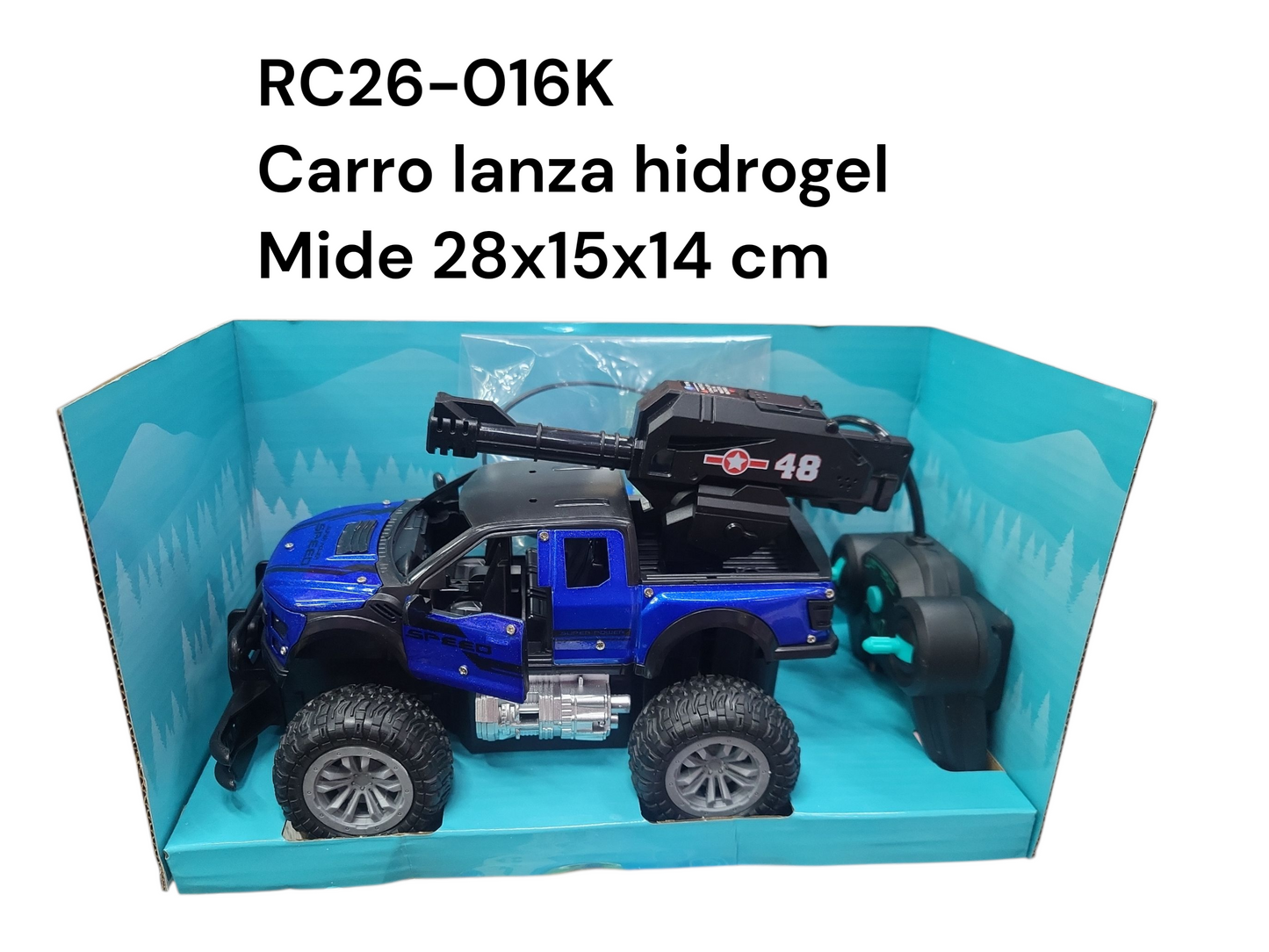 Carro jeep lanza hidrogel RC26-016K