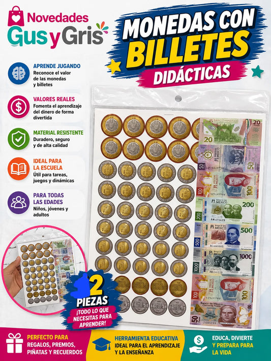 Monedas Planilla Carton
