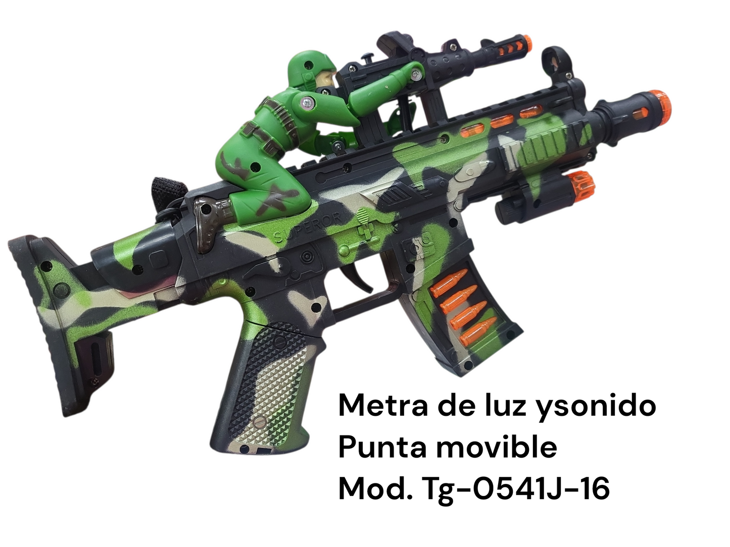 metra soldado con luz y sonido tg-0541j-16