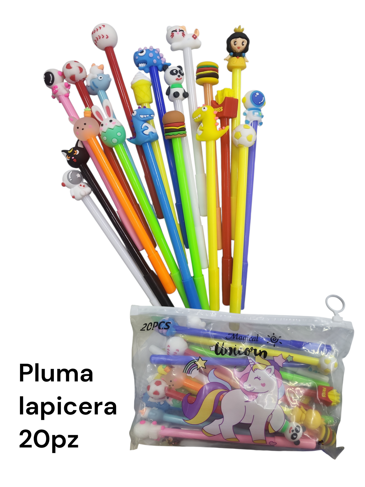 pluma lapicera con 20