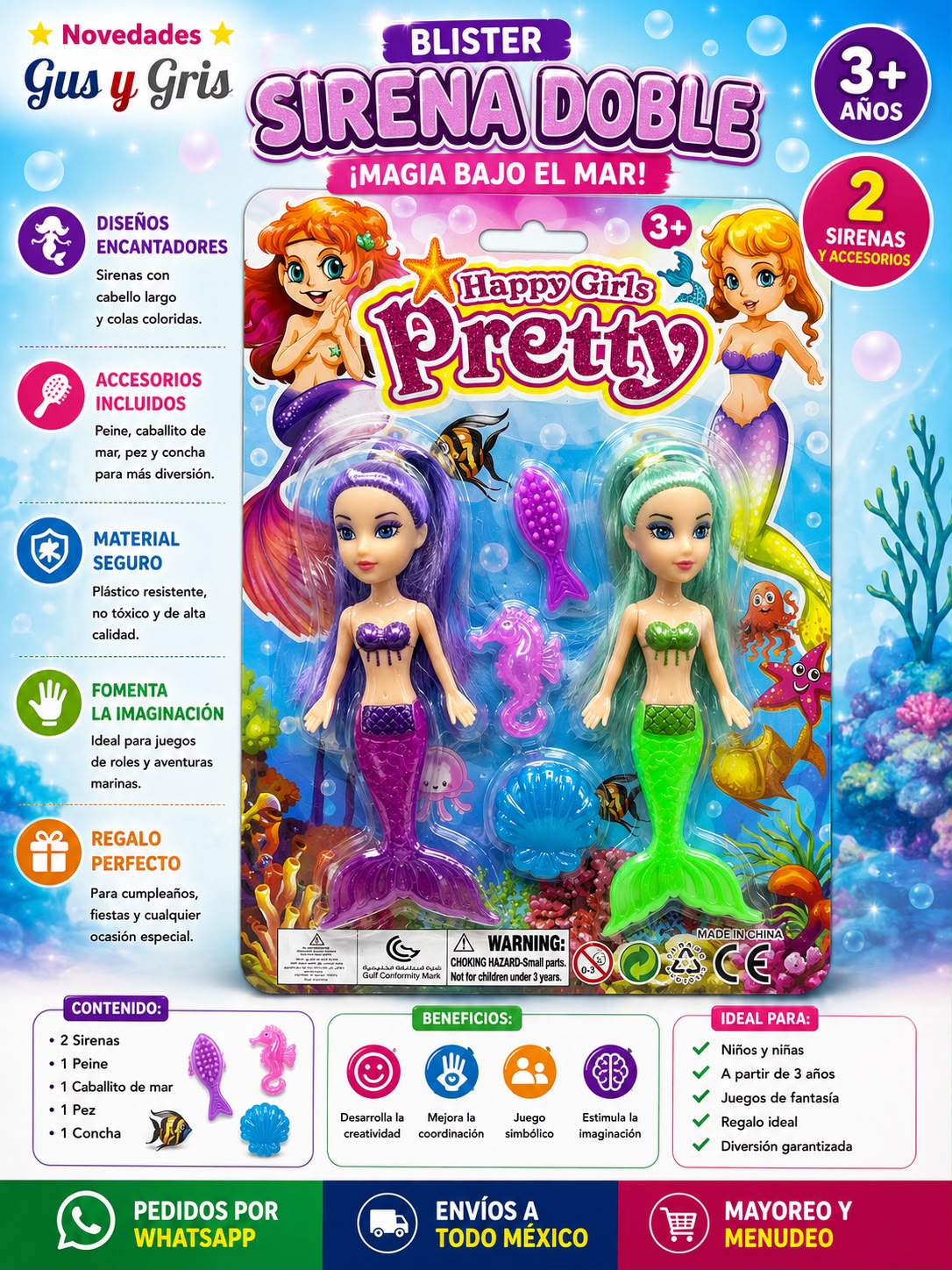 blister sirena con 2