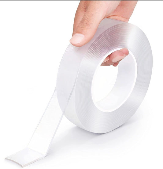 cinta doble cara transparente