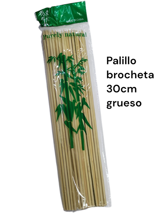 Palillo brocheta 30 cm grueso PG-1012J-2