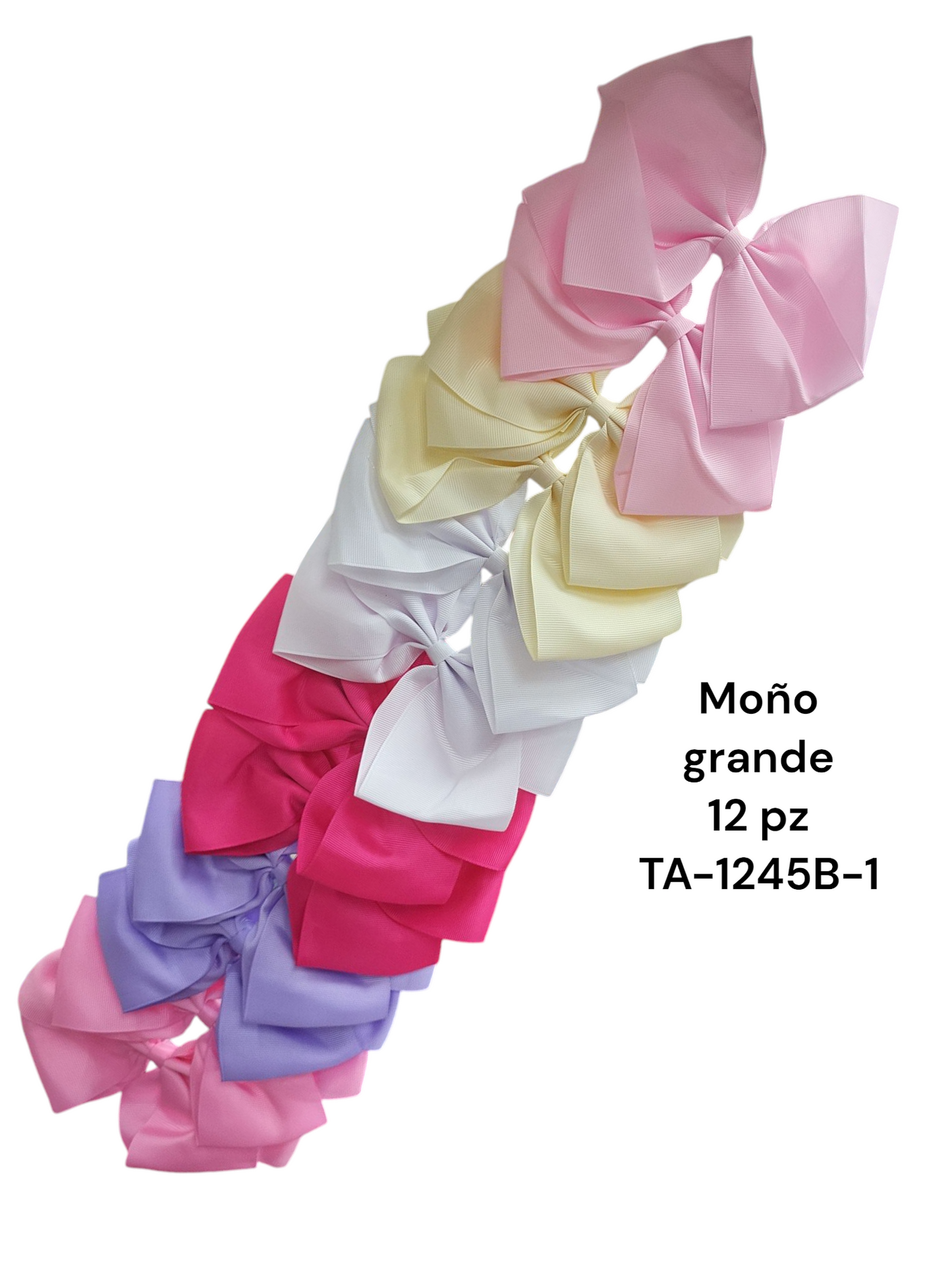 Moño grande tira con 12 ta-1245b-1