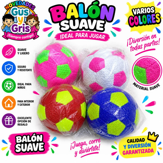 Balón suave grande neon