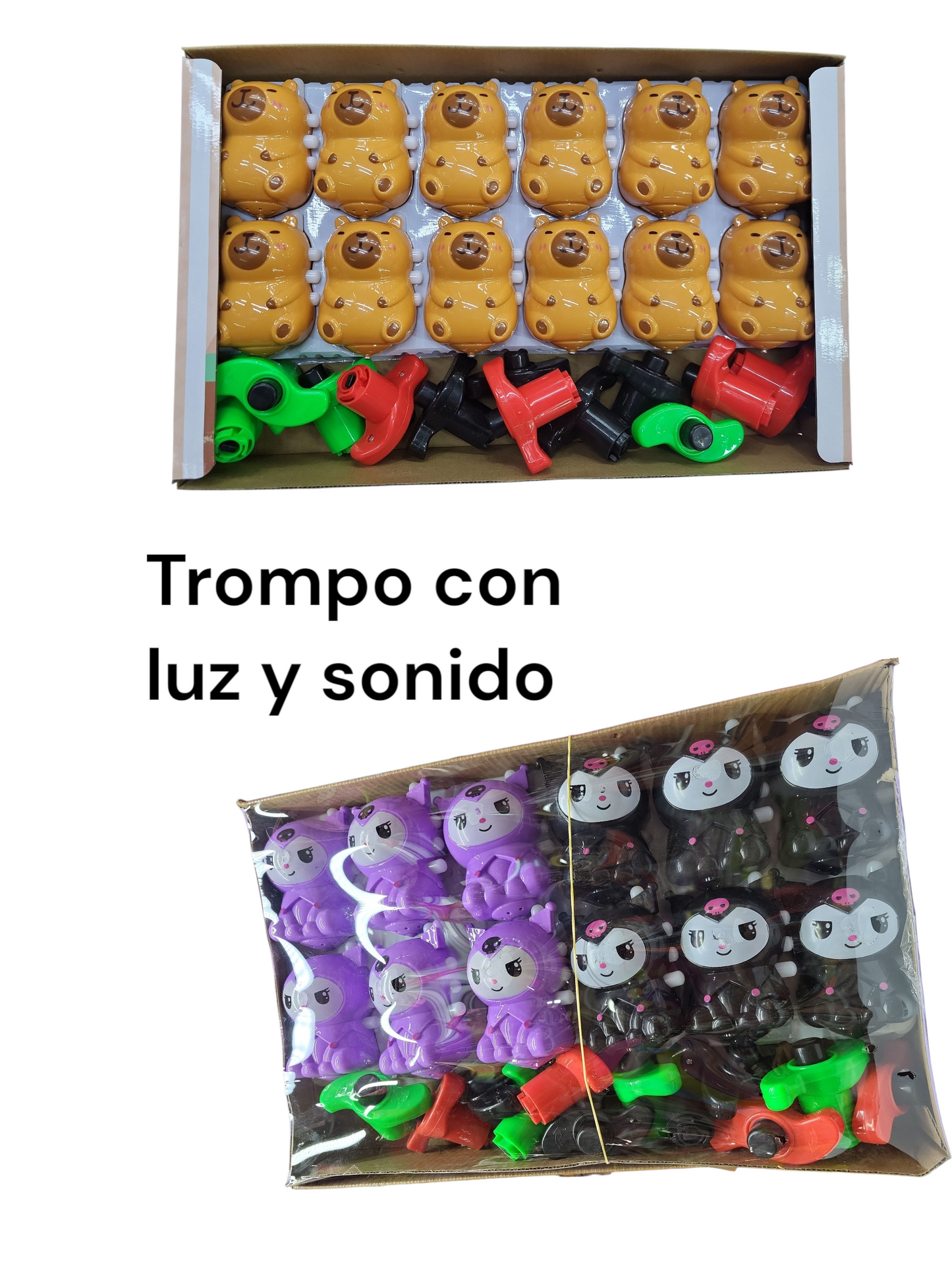 Trompo kuromi luz y sonido con 12