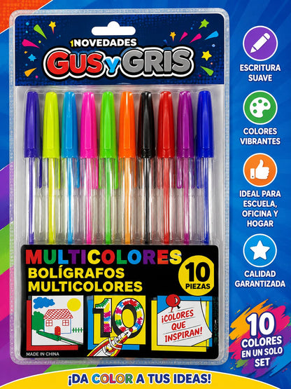 Pluma Multicolor Ua-0044 Bolsa