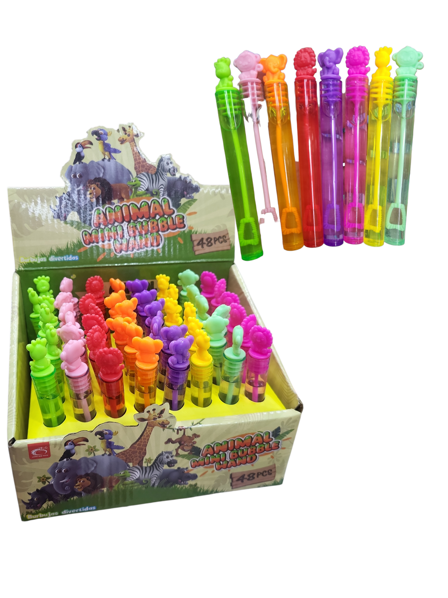 Burbuja de gel animales con 48