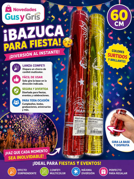 Basuca grande papel metalico
